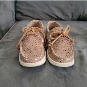 GUC 9 Aloha Island Leather Boat Shoes